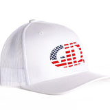 White/Black USA Flag GiiC Trucker Hats