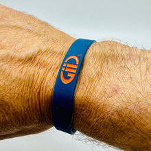 Load image into Gallery viewer, Just Let Go GiiC Navy and Orange Bracelet
