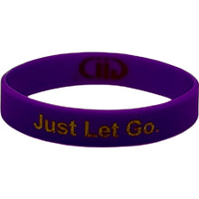 Load image into Gallery viewer, Just Let Go GiiC Purple and Gold Bracelet
