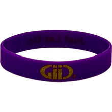 Load image into Gallery viewer, Just Let Go GiiC Purple and Gold Bracelet
