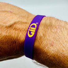 Load image into Gallery viewer, Just Let Go GiiC Purple and Gold Bracelet
