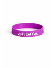 Load image into Gallery viewer, Just Let Go GiiC Purple and White Bracelet
