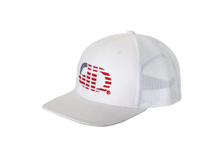 White USA Flag GiiC Trucker Hat