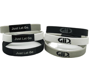 Just Let Go...GiiC Black Metal Wristbands